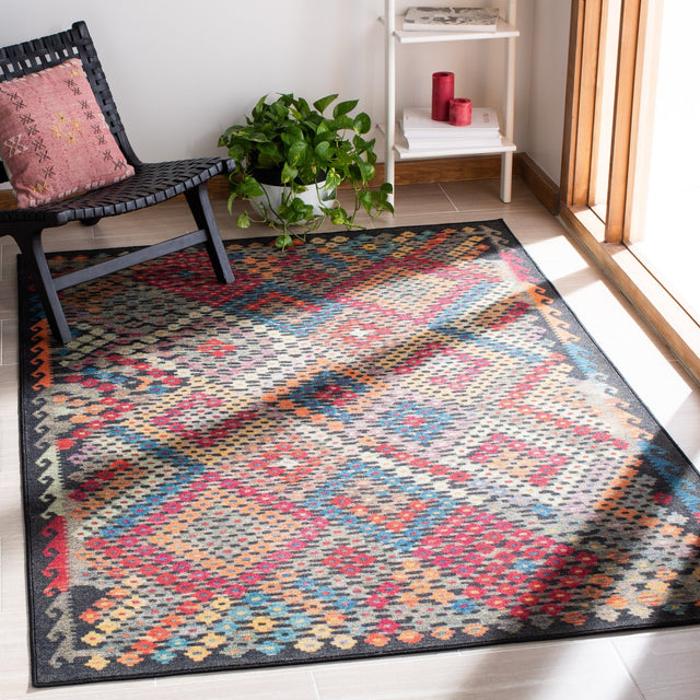Safavieh Journey Jny174H Charcoal/Red Rugs - Safavieh - jny174h - 4