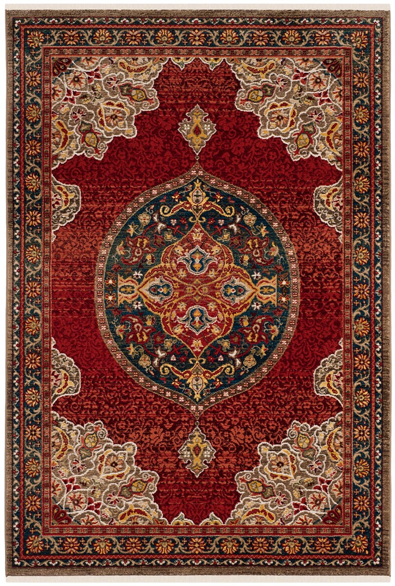 Safavieh Kashan Ksn302F Red / Blue Rugs - Safavieh - ksn302f - 3