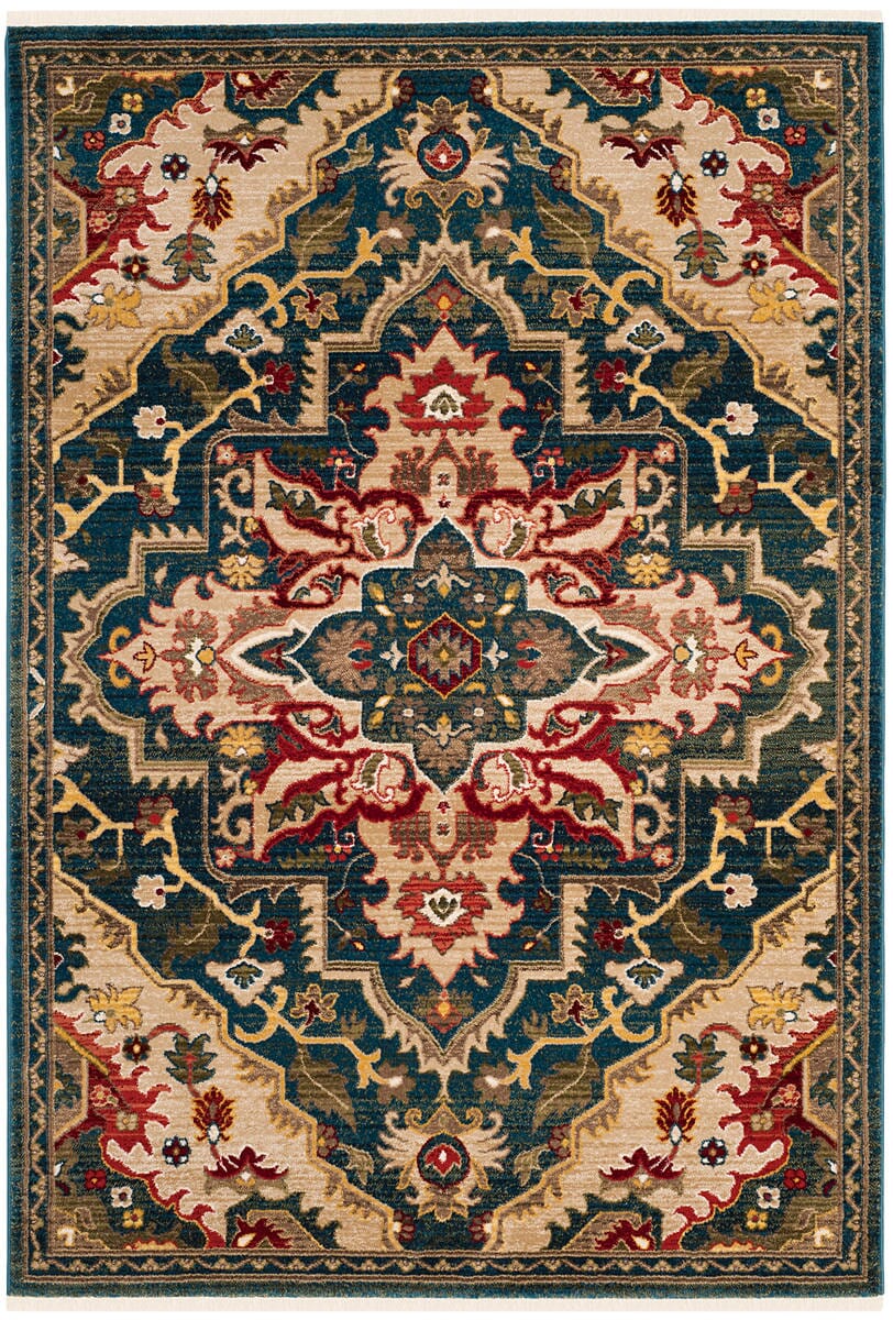 Safavieh Kashan Ksn304B Blue / Beige Rugs - Safavieh - ksn304b - 3