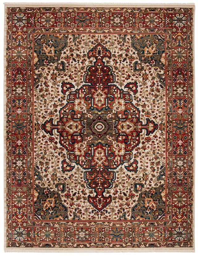 Safavieh Kashan Ksn305B Ivory / Blue Rugs - Safavieh - ksn305b - 3