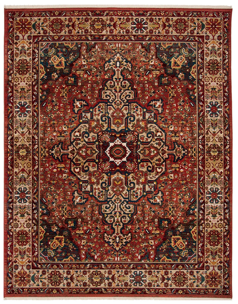 Safavieh Kashan Ksn305L Red / Ivory Rugs - Safavieh - ksn305l - 3