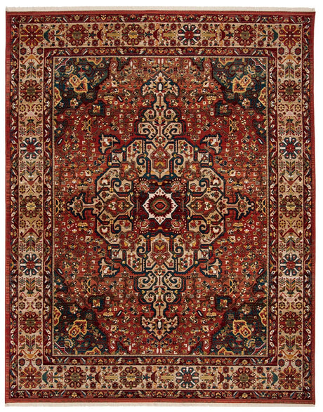 Safavieh Kashan Ksn305L Red / Ivory Rugs - Safavieh - ksn305l - 3