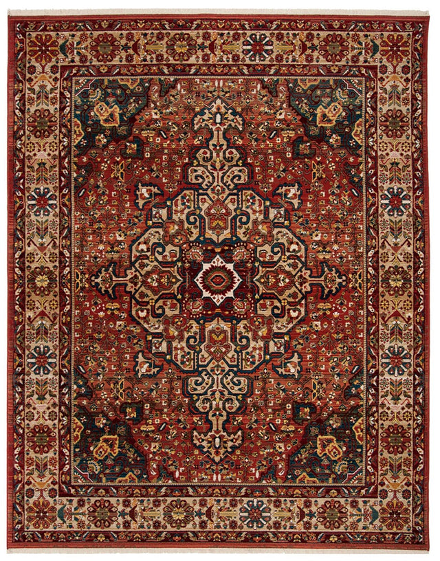 Safavieh Kashan Ksn305L Red / Ivory Rugs - Safavieh - ksn305l - 3