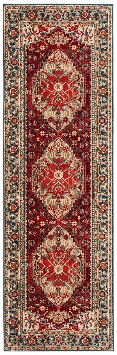 Safavieh Kashan Ksn306M Blue / Red Rugs - Safavieh - ksn306m - 28