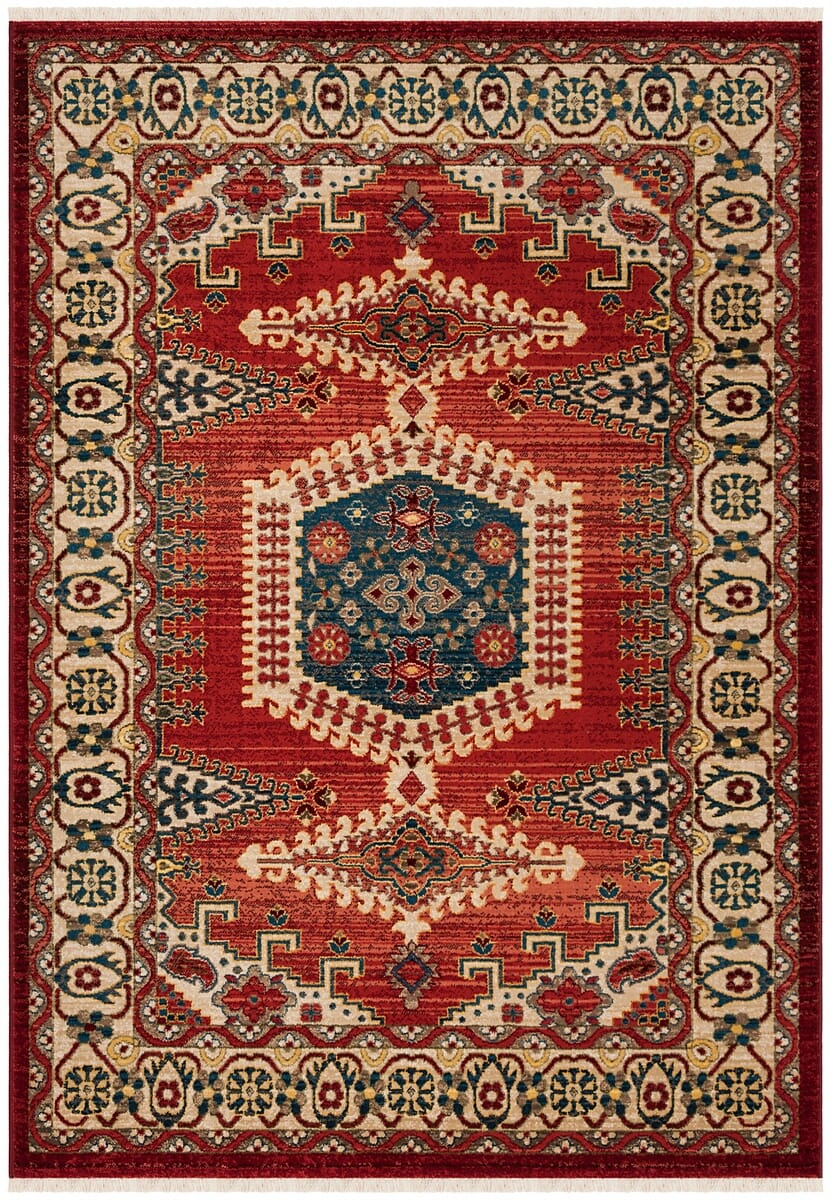 Safavieh Kashan Ksn308Q Red / Ivory Rugs - Safavieh - ksn308q - 3