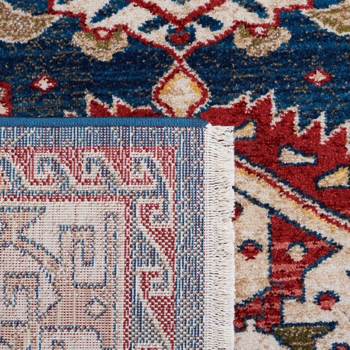 Safavieh Kashan Ksn353M Blue/Ivory Rugs - Safavieh - ksn353m - 28