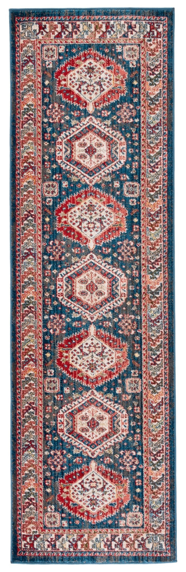 Safavieh Kashan Ksn353M Blue/Ivory Rugs - Safavieh - ksn353m - 28