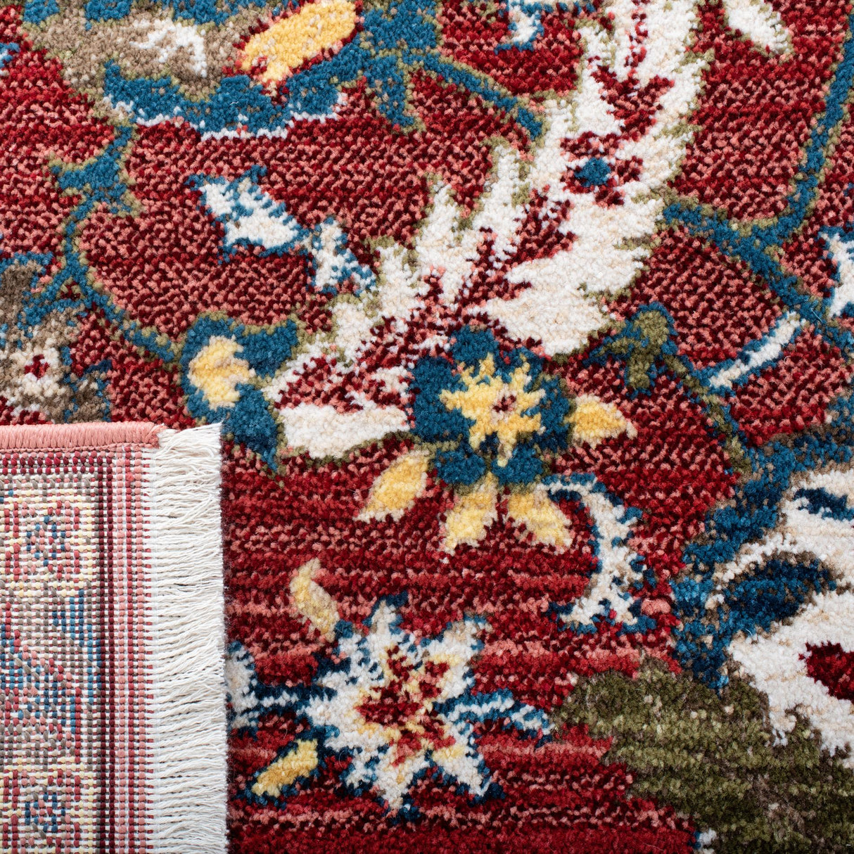Safavieh Kashan Ksn398P Rust/Ivory Rugs - Safavieh - ksn398p - 3
