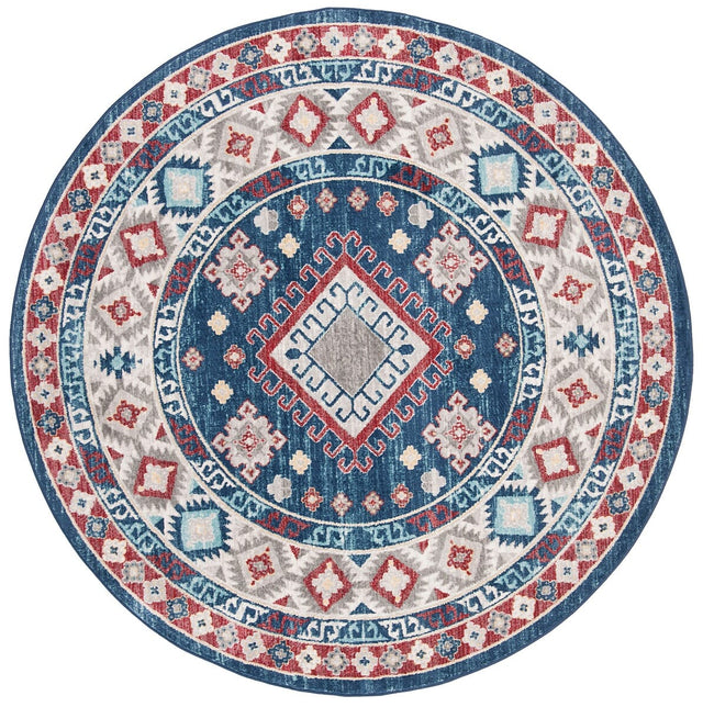 Safavieh Kazak Kzk119R Navy / Red Rugs - Safavieh - kzk119r - 7r