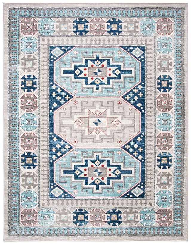 Safavieh Kazak Kzk120G Grey / Blue Rugs - Safavieh - kzk120g - 7r