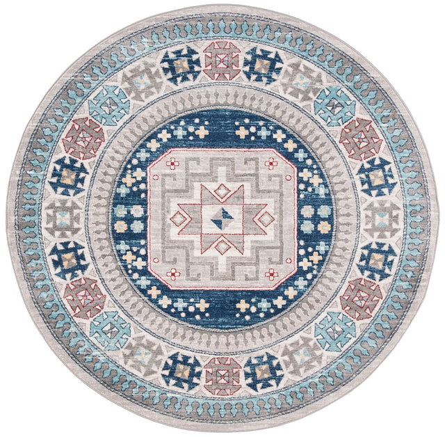 Safavieh Kazak Kzk120G Grey / Blue Rugs - Safavieh - kzk120g - 7r