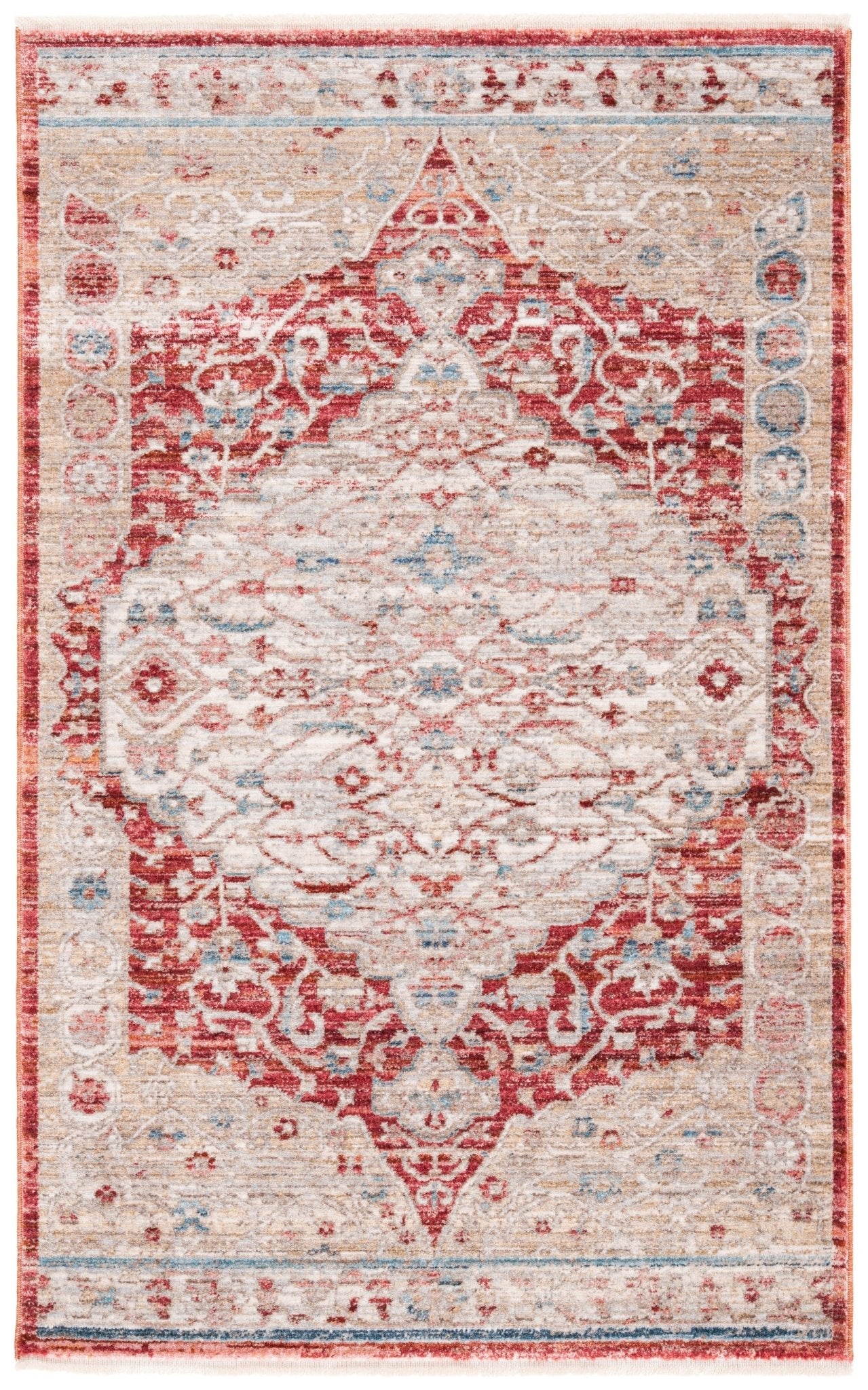 Safavieh Kenitra Kra661R Red/Beige Rug - Safavieh - kra661r - 24