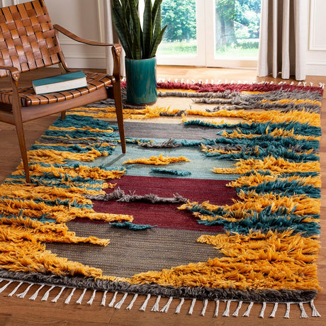 Safavieh Kenya Kny230Q Red / Gold Rugs - Safavieh - kny230q - 6