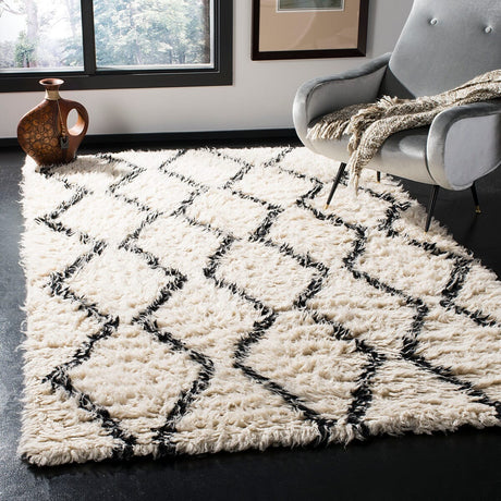 Safavieh Kenya Kny250Z Black / Ivory Rugs - Safavieh - kny250z - 6