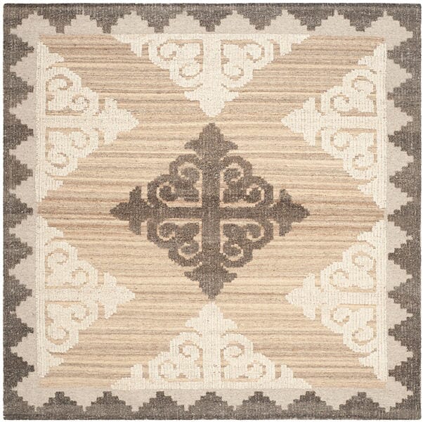 Safavieh Kenya Kny312A Brown / Charcoal Rugs - Safavieh - kny312a - 7sq
