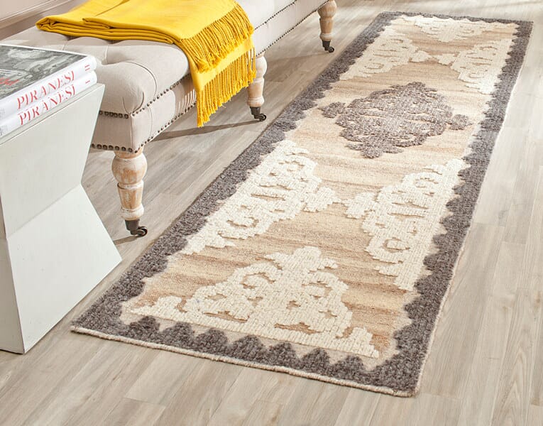Safavieh Kenya Kny312A Brown / Charcoal Rugs - Safavieh - kny312a - 7sq