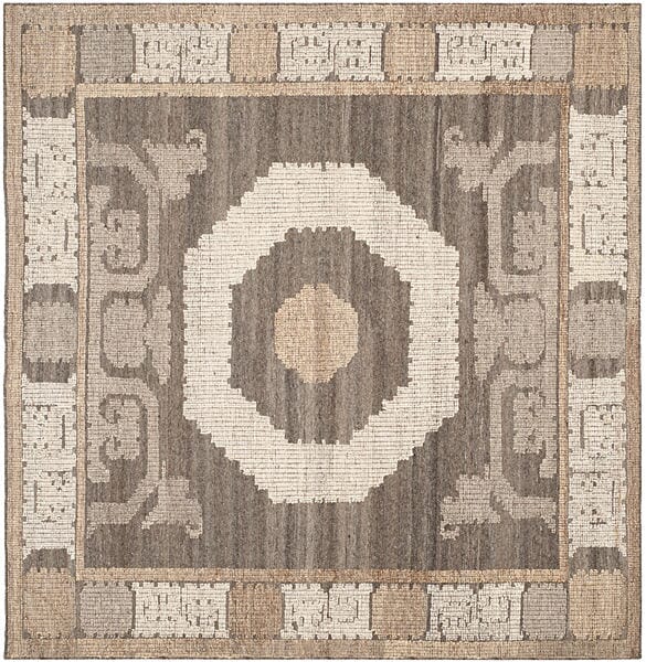 Safavieh Kenya Kny313A Ivory / Brown Rugs - Safavieh - kny313a - 7sq