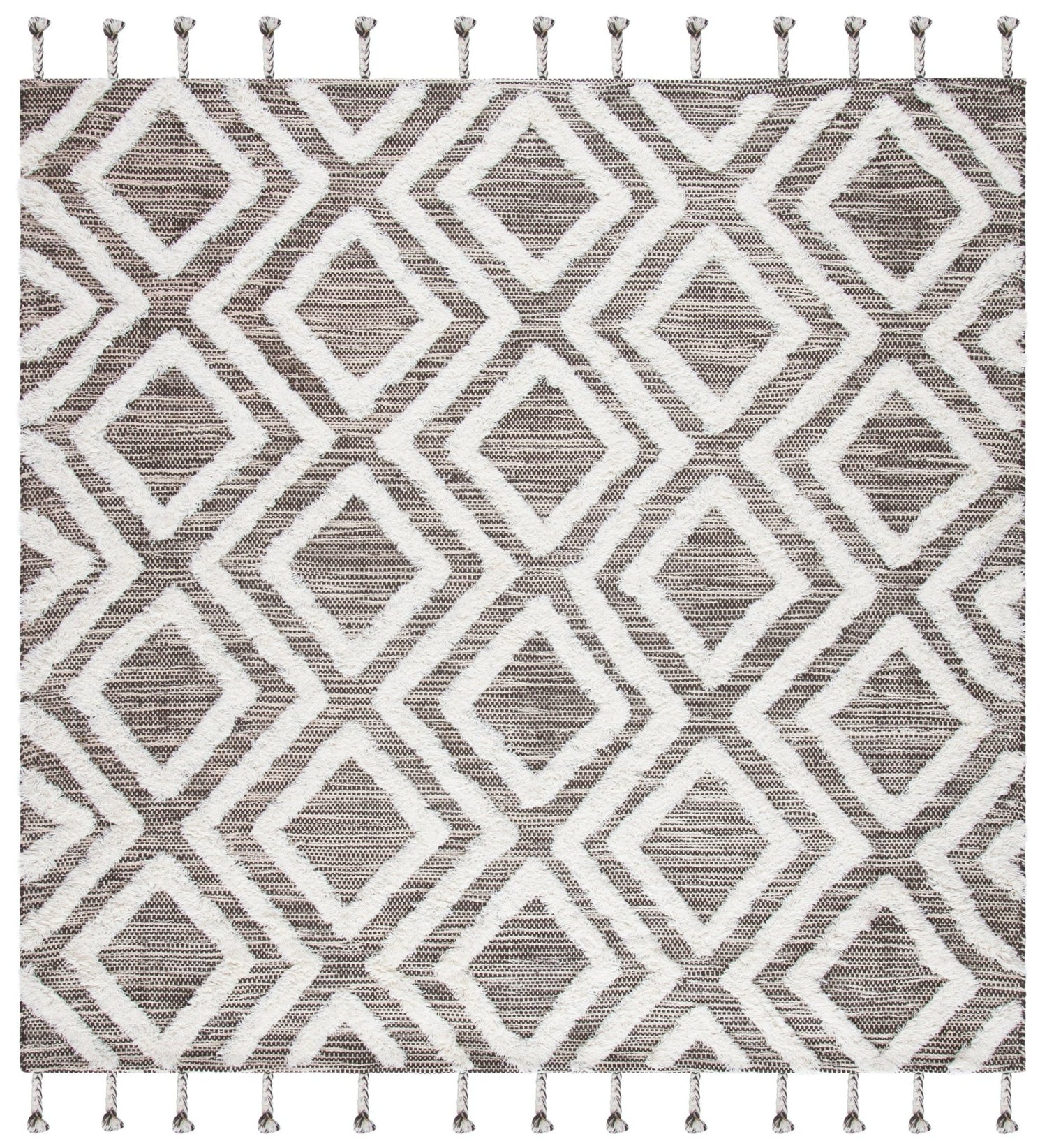 Safavieh Kenya Kny331T Brown/Ivory Rugs - Safavieh - kny331t - 7sq