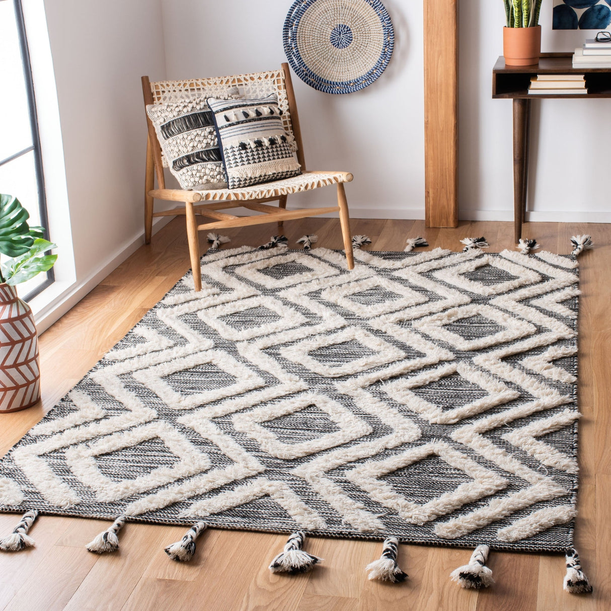 Safavieh Kenya Kny331Z Black/Ivory Rugs - Safavieh - kny331z - 3