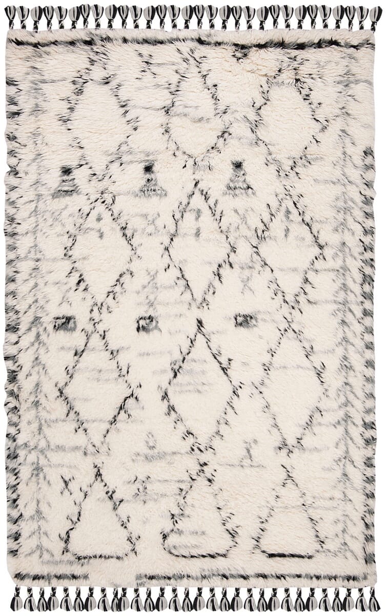 Safavieh Kenya Kny352A Ivory / Black Rugs - Safavieh - kny352a - 6