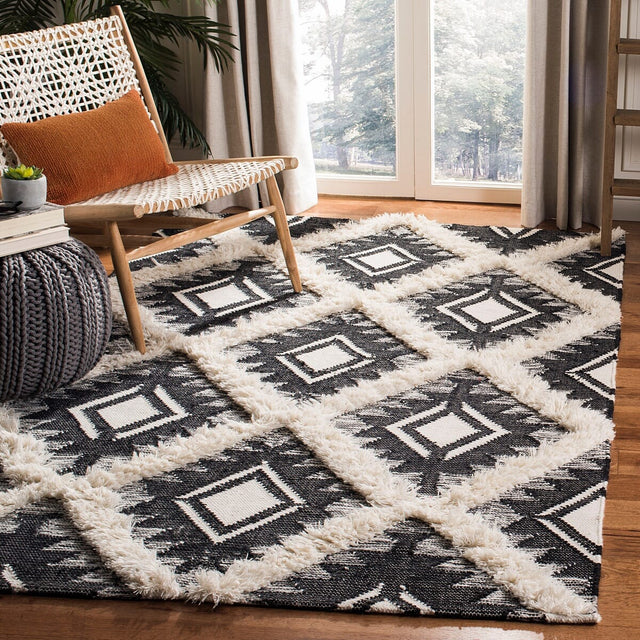 Safavieh Kenya Kny453Z Black / Ivory Rugs - Safavieh - kny453z - 6