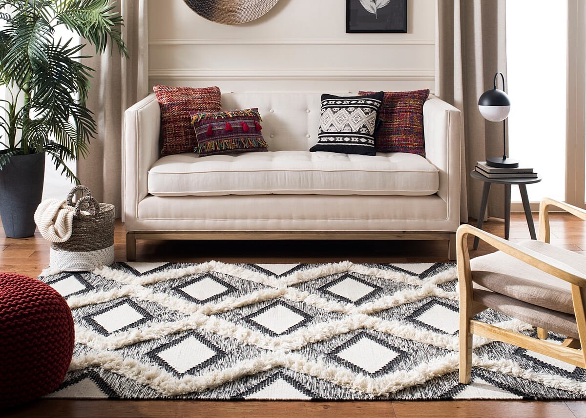 Safavieh Kenya Kny454Z Black / Ivory Rugs - Safavieh - kny454z - 6