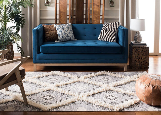 Safavieh Kenya Kny455H Charcoal / Ivory Rugs - Safavieh - kny455h - 6