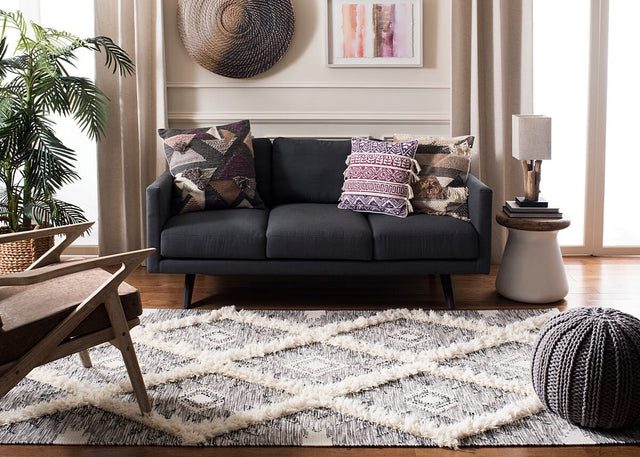 Safavieh Kenya Kny455Z Black / Ivory Rugs - Safavieh - kny455z - 6