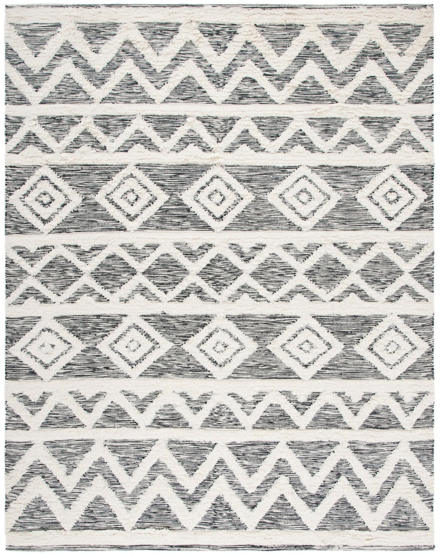 Safavieh Kenya Kny456A Ivory/Black Rug - Safavieh - kny456a - 8