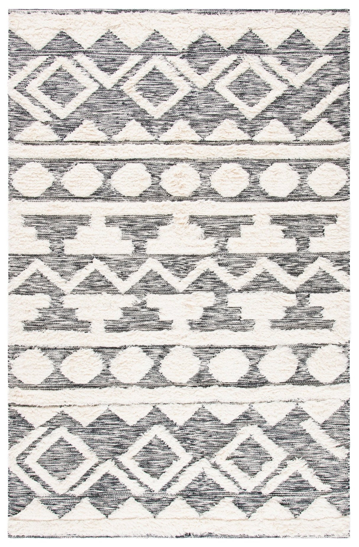 Safavieh Kenya Kny457A Ivory/Black Rug - Safavieh - kny457a - 8