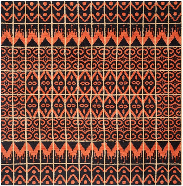 Safavieh Kenya Kny609A Orange / Black Rugs - Safavieh - kny609a - 7sq