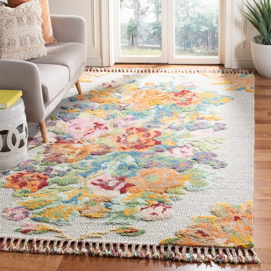 Safavieh Kenya Kny801W Orange / Light Grey Rugs - Safavieh - kny801w - 6