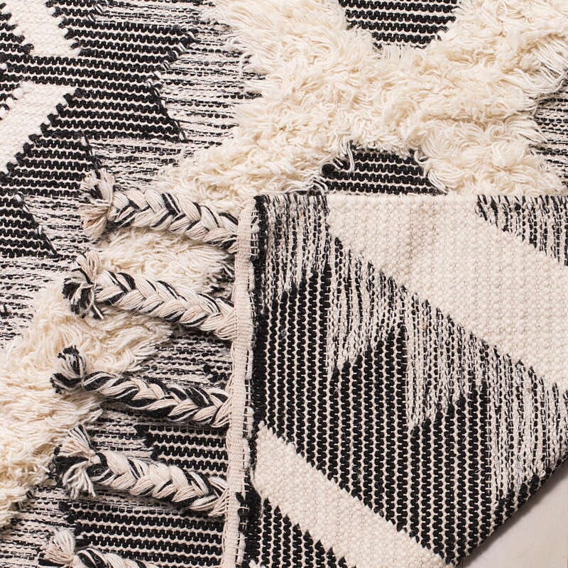Safavieh Kenya Kny910H Black / Ivory Rugs - Safavieh - kny910h - 3