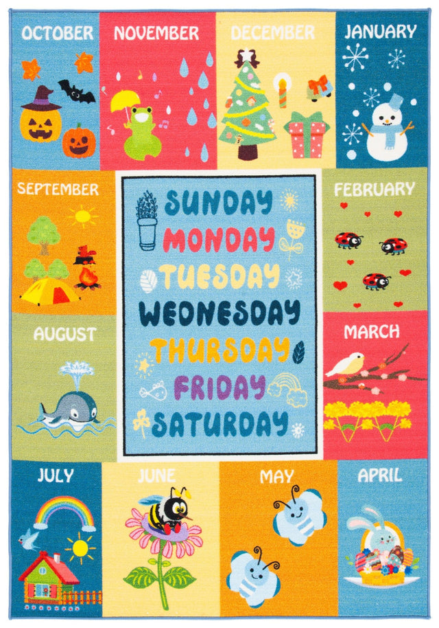 Safavieh Kids Playhouse Kph224M Blue/Green Rugs - Safavieh - kph224m - 3