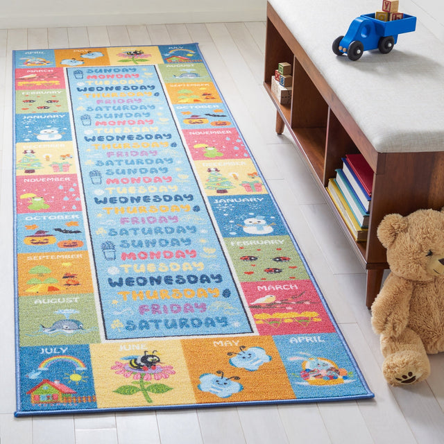 Safavieh Kids Playhouse Kph224M Blue/Green Rugs - Safavieh - kph224m - 5r