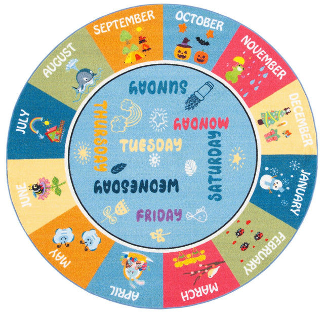 Safavieh Kids Playhouse Kph224M Blue/Green Rugs - Safavieh - kph224m - 5r