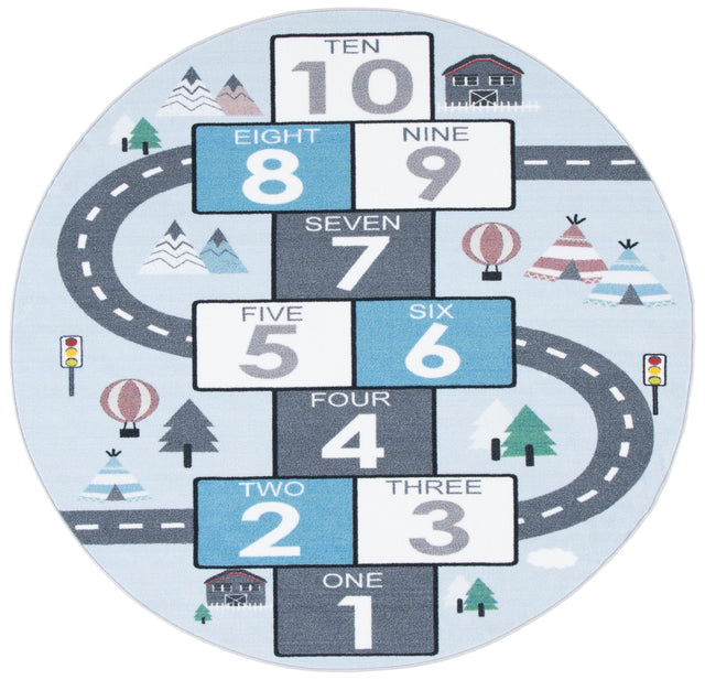 Safavieh Kids Playhouse Kph226F Grey/Blue Rugs - Safavieh - kph226f - 5r