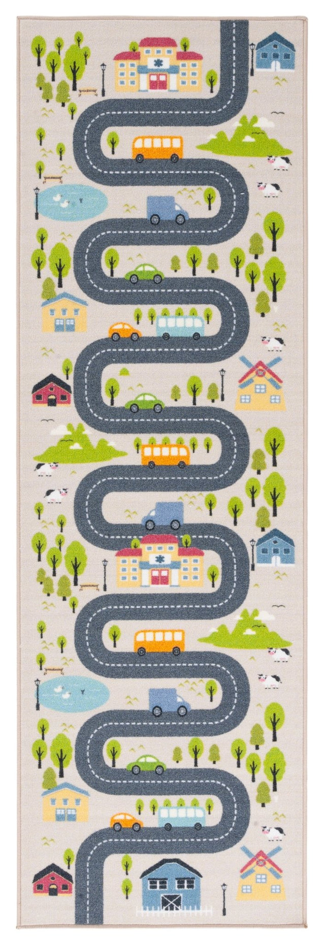 Safavieh Kids Playhouse Kph227A Beige/Green Rugs - Safavieh - kph227a - 3