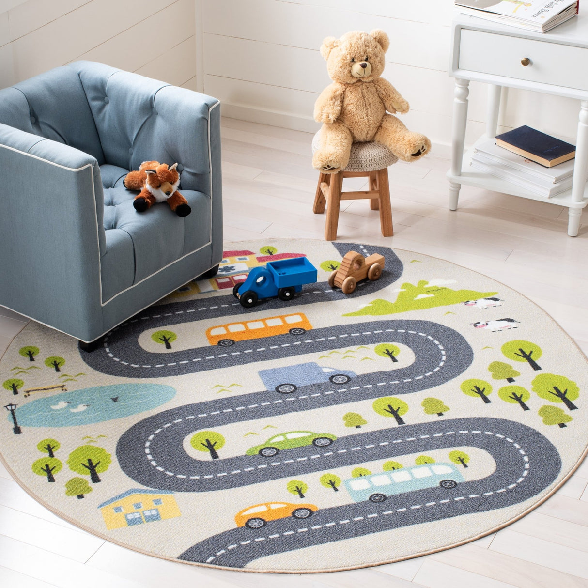 Safavieh Kids Playhouse Kph227A Beige/Green Rugs - Safavieh - kph227a - 5r