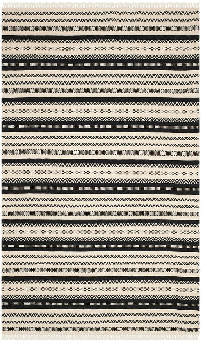 Safavieh Kilim Klm101C Ivory / Black Rugs - Safavieh - klm101c - 4