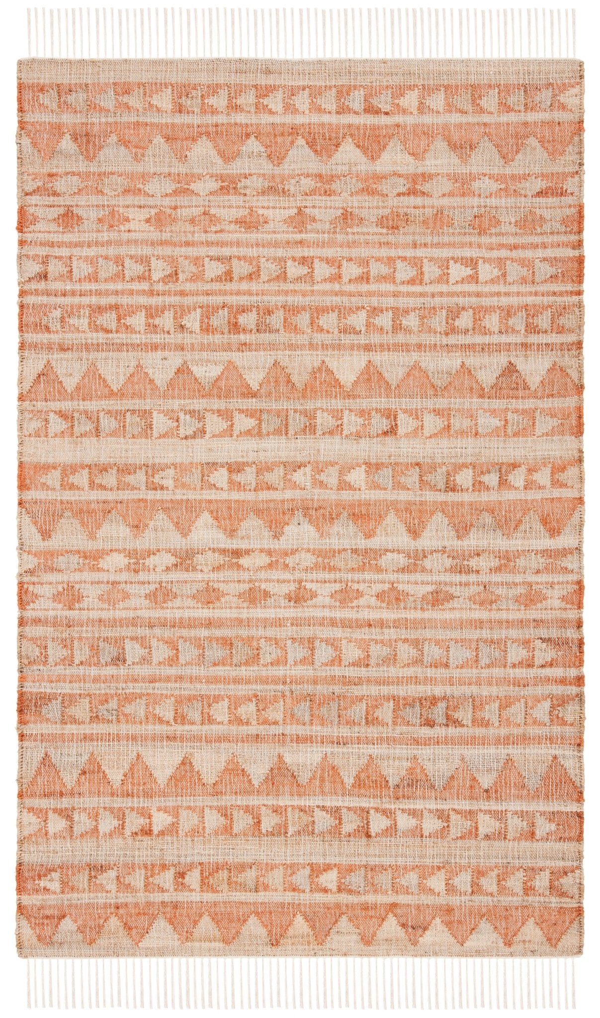 Safavieh Kilim Klm176P Natural/Rust Rug - Safavieh - klm176p - 3