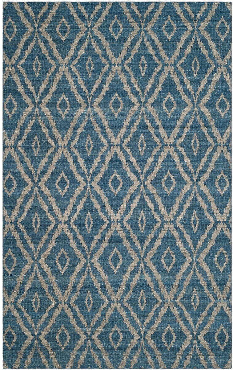 Safavieh Kilim Klm215A Blue / Grey Rugs - Safavieh - klm215a - 5