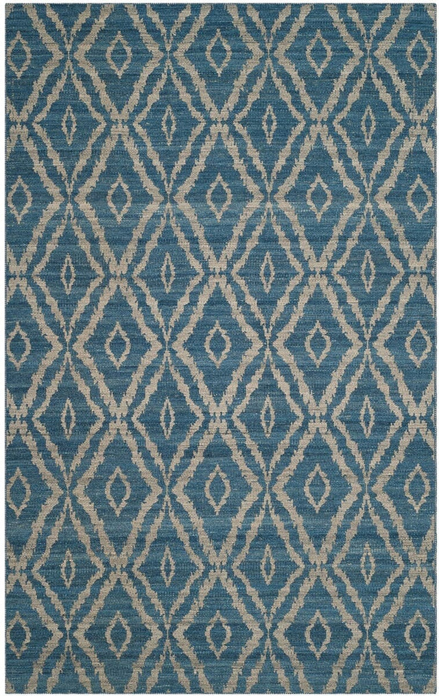 Safavieh Kilim Klm215A Blue / Grey Rugs - Safavieh - klm215a - 5
