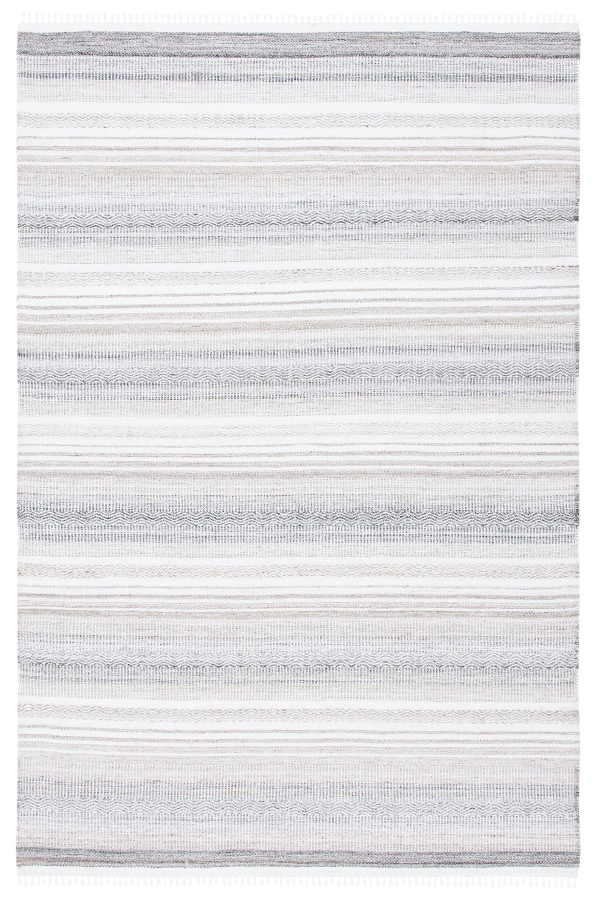 Safavieh Kilim Klm275H Ivory/Charcoal Rug - Safavieh - klm275h - 3