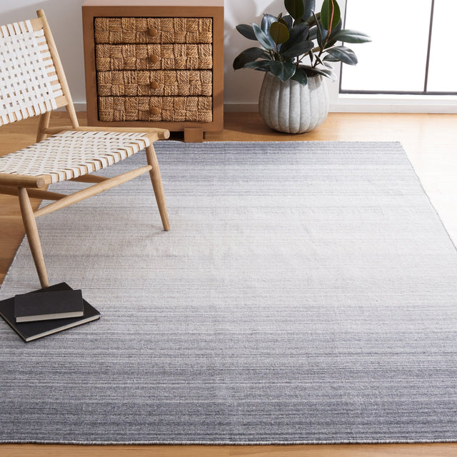 Safavieh Kilim Klm305G Dark Grey/Ivory Rug - Safavieh - klm305g - 3