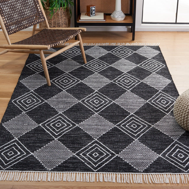 Safavieh Kilim Klm306Z Black/Ivory Rug - Safavieh - klm306z - 3