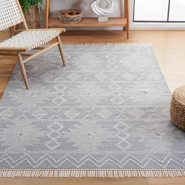 Safavieh Kilim Klm307F Grey/Ivory Rug - Safavieh - klm307f - 3