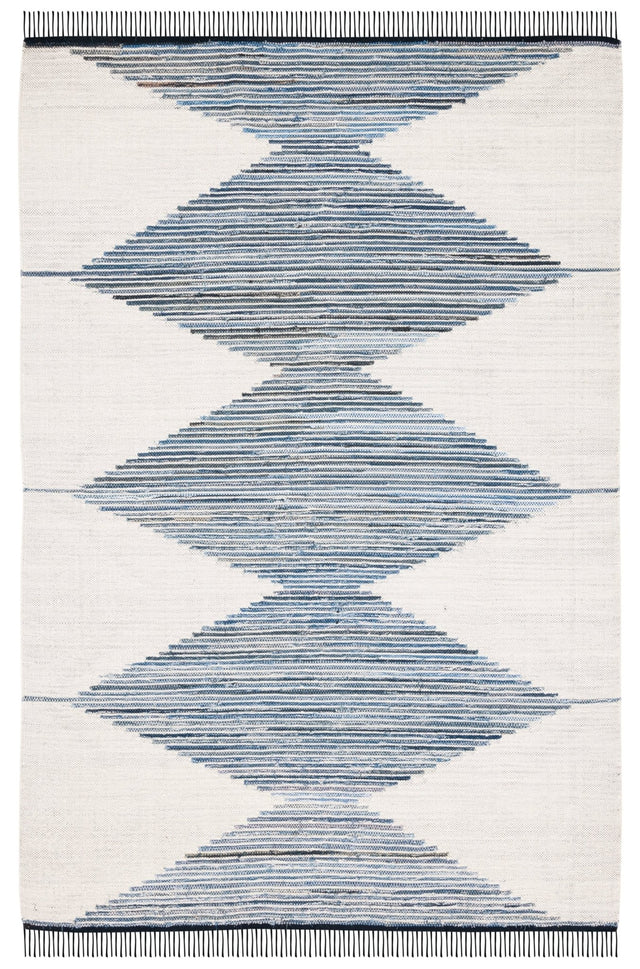 Safavieh Kilim Klm309A Ivory/Blue Rug - Safavieh - klm309a - 3