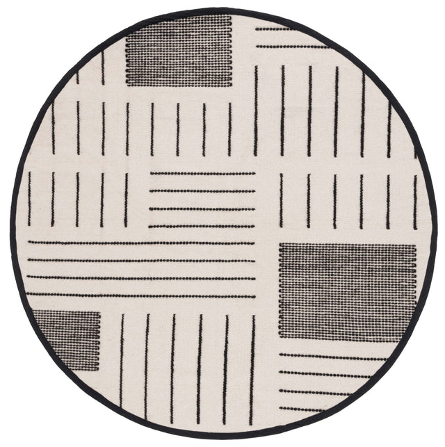 Safavieh Kilim Klm326A Ivory/Black Rug - Safavieh - klm326a - 6r