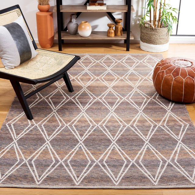 Safavieh Kilim Klm327T Brown/Grey Rug - Safavieh - klm327t - 3